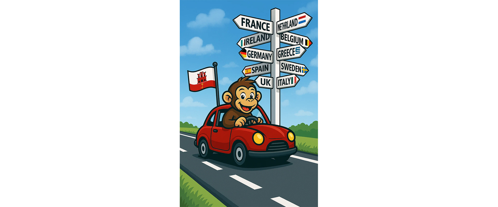 monkey with car booking